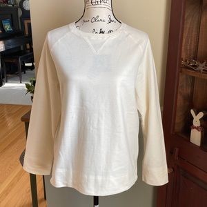 Chadwick’s ivory lightweight sweatshirt